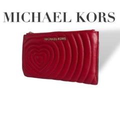 美品 4647 MICHAEL KORS マイケルコース 財布 折財布　レッド