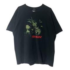 00s Hanes ヘインズ saw プリントtシャツ 逆トラバサミ