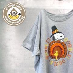 mz66525 US古着　スヌーピー　プリントTシャツ　カットソー　キャラT