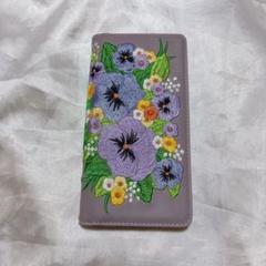 ⭐️ ZTE Libero 5G II ケース 手帳型 A103ZT 刺繍 花