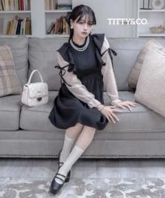 定４万MAX&CO 美品！ストライプ Aライン ジャカード ニットドレス 定4万MAX&CO 美品！ストライプ Aライン ジャカード ニットドレス