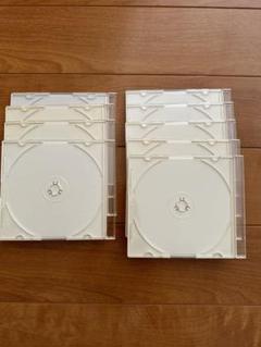 CD DVD ケース ホワイト クリア 白 透明 9枚セット 収納