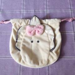 未使用 つぶらな瞳のなまがき ぬいきんちゃく 巾着