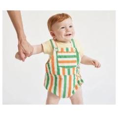 BOBO CHOSES Vrtical Stripes woven romper