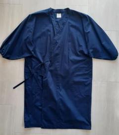 たかはし着物工房　白衣みたいな割烹着　紺 たかはし着物工房白衣みたいな割烹着紺色