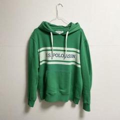 【赤字覚悟】U.S. POLO ASSN フーディー 美品 グリーン Mサイズのサムネイル