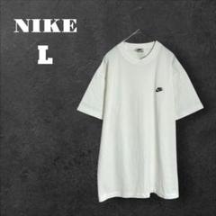 【ナイキ】Tシャツ 半袖 シンプル ロゴ 運動 部活 白 ホワイト L