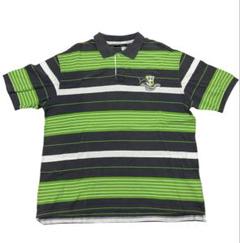 90s ROCA WEAR ラグラン ポロシャツ ホワイト×ブラック 3XL Vtg Rocawear Shirt Striped XL Batman JAY Z Y2K 90s Collared