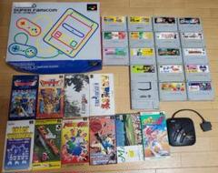 Nintendo Super Famicom 本体 + ゲームソフト28本セットのサムネイル