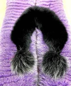 mink silver fox muffler／ラベンダー／GAKE 日本製❣️ mink silver fox muffler／ラベンダー／GAKE 日本製❣️