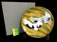 ☆極美品 旭日鶴 七宝焼 彩光舎 飾り皿 - メルカリ