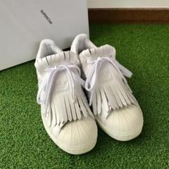 adidas アディダス　スーパースター フリンジ　ホワイト　22cmのサムネイル