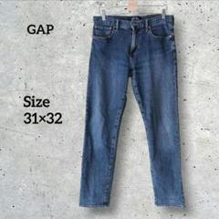 GAP ギャップ スリム ストレート デニム ストレッチ ブルー 31×32