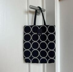 ミナペルホネントーストバッグ　タンバリン　ネイビー　限定値下げ価格 mina perhonen toast bag -tambourine- (2022s/s) - ミナ