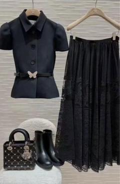 希少✨美品✨クリスチャンディオール　ミックスツイードノーカラーコート　ジャケット Christian Dior クリスチャンディオール ノーカラー ジャケット