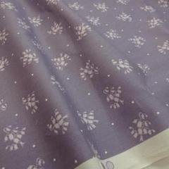 Handworks Fabrics スズラン　グレイッシュパープル