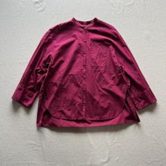 美品 ユニ yuni コットンバンドカラーシャツ 長袖 ワイド 白 日本製 セール】「大人のワイドシャツ」レギュラーカラー 長袖（シャツ