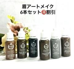眉毛インク6本セット　バイオタッチ　アートメイク　タトゥ-色素◼︎匿名配送◼︎ 眉毛インク6本セット バイオタッチ アートメイク タトゥ-色素
