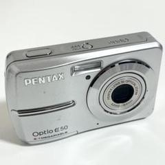 【動作確認OK】PENTAX ペンタックス Optio E50 レトロコンデジ 動作確認済】PENTAX ペンタックス Optio E50 レトロコンデジ
