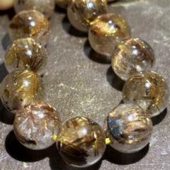 ☆高級品!財福招来秘宝⑧!キャッツアイ タイガー タイチンルチル ブレス ☆高級品!来福良縁宝珠⑥!極美!キャッツアイ タイガー