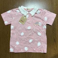 【新品タグ付き★みにじゃんぷ 100cm】ピンク レトロ レナウン 半袖シャツ