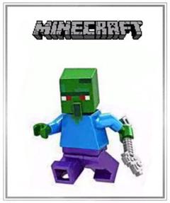 マイクラ 村人ゾンビ 鉄の斧 ミニフィグ レゴ 互換 マインクラフト ブロック