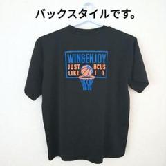 バスケットボールデザイン Tシャツ XL　　黒　ブラック　スポーツ　普段着