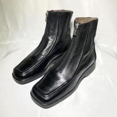 BALLY　サイドゴアショートブーツ　黒レザー　36ハーフEU　ブラック　本革 BALLY サイドゴアショートブーツ 黒レザー 36ハーフEU ブラック 本革