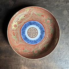小皿　取り皿　明治初期　富士　夕焼け　朝焼け　月　金彩　吹き掛け　訳あり　窯傷 小皿取り皿明治初期富士夕焼け朝焼け月金彩吹き掛け訳あり窯傷