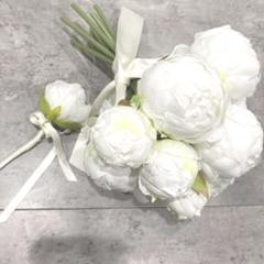 ウェディング ブーケ ブートニアセット 芍薬