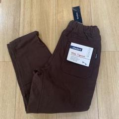 GLAZOS グラソス ワイドテーパードパンツ 140 ブラウン