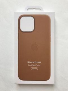 iPhone 12 mini レザーケース　サドルブラウン正規品新品 ❸