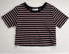 WEGO ストライプ クロップドTシャツ Sサイズ
