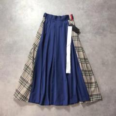 TRANOI スカート新品未使用タグあり セール】TRANOI バイカラーフレアロングスカート（スカート