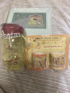 サンリオくじ　ポムポムプリン　①ぬいぐるみスピーカー⑥⑦タオル⑩クリアボトル サンリオ 当りくじ ポムポムプリン 1 ぬいぐるみスピーカー 9