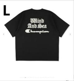【Champion × WIND AND SEA】 S/S TEE 【L】黒 WIND AND SEA - WINDANDSEA Tシャツ 25ss XL 未使用新品 黒