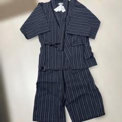 ストライプ柄甚平 Lサイズ 新品