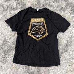 Bay Area Panthers アメフトTシャツ/オーバーサイズ/ブラック