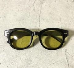 廃番●再入荷無し●ウェリントンサングラス ブラック×イエロー 新品 UVカットのサムネイル