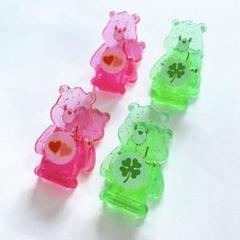 プライズ限定 ケアベア CareBears クリアラメ クリップ 4個セットのサムネイル
