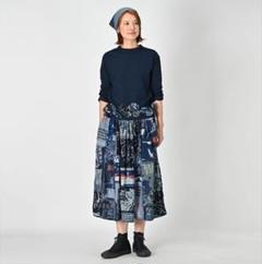 45R インディゴパッチワークのイージースカート 45R〉NEW ARRIVAL 4月vol.1 | 婦人ファッション（新館4階