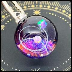 【ハンドメイド】134.宇宙玉チャーム　25mm