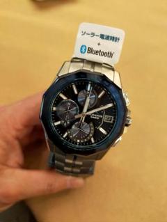 美品OCEANUS OCV-S6000-1AJF Bluetooth Casio Men's OCEANUS Manta S6000 Series Solar Radio Bluetooth