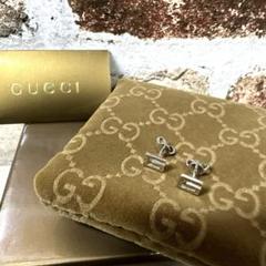 グッチ GUCCI ピアス G ロゴ K18WG ホワイトゴールド