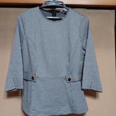 ZARA チェック柄 七分袖チュニック