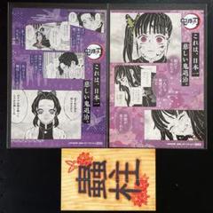 鬼滅の刃 胡蝶しのぶ・栗花落カナヲ 特典：イラストカード＋蟲柱木札　 R264