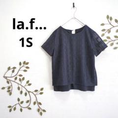 ラエフ ▶ カットソー サイズ1s 紺 日本製 背中ボタン欠け