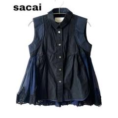 美品｜sacai｜ノースリーブチュニック｜1 楽天市場】sacai（長さ（袖）ノースリーブ）の通販