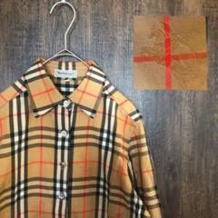 激レア BURBERRY バーバリー ノバチェック シャツ シャドーホース ロゴ