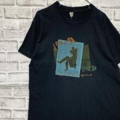 USA製90sヴィンテージTシャツ！シングルステッチ　ブラック半袖古着L 30